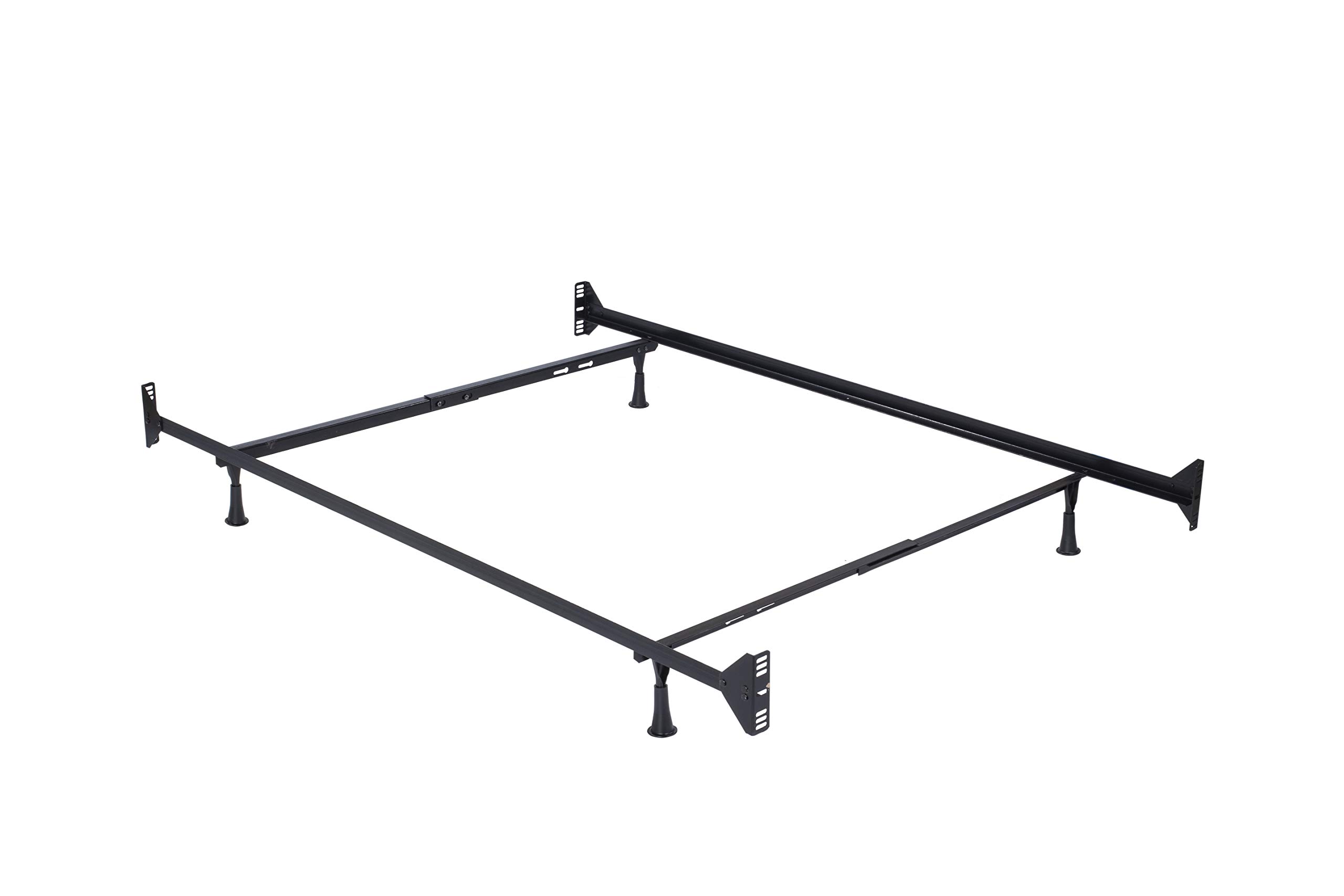 Hillsdale Twin/Full Metal Bed Frame, White