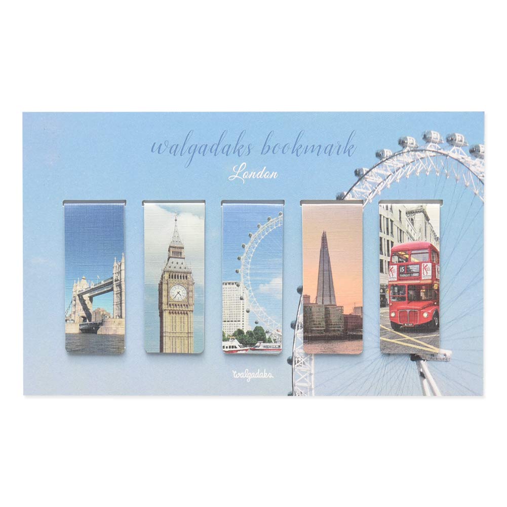 Monolike Magnetic Bookmarks London, Set of 5