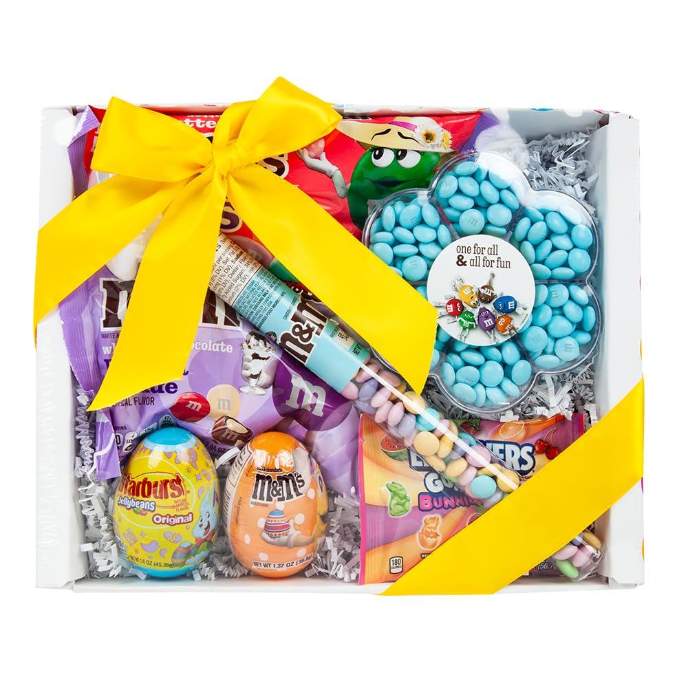 Easter Gift Box Filled with Easter Chocolate and Candy, Unique M&M’S Candy Gift in Fun Easter Package, Unique Easter Basket
