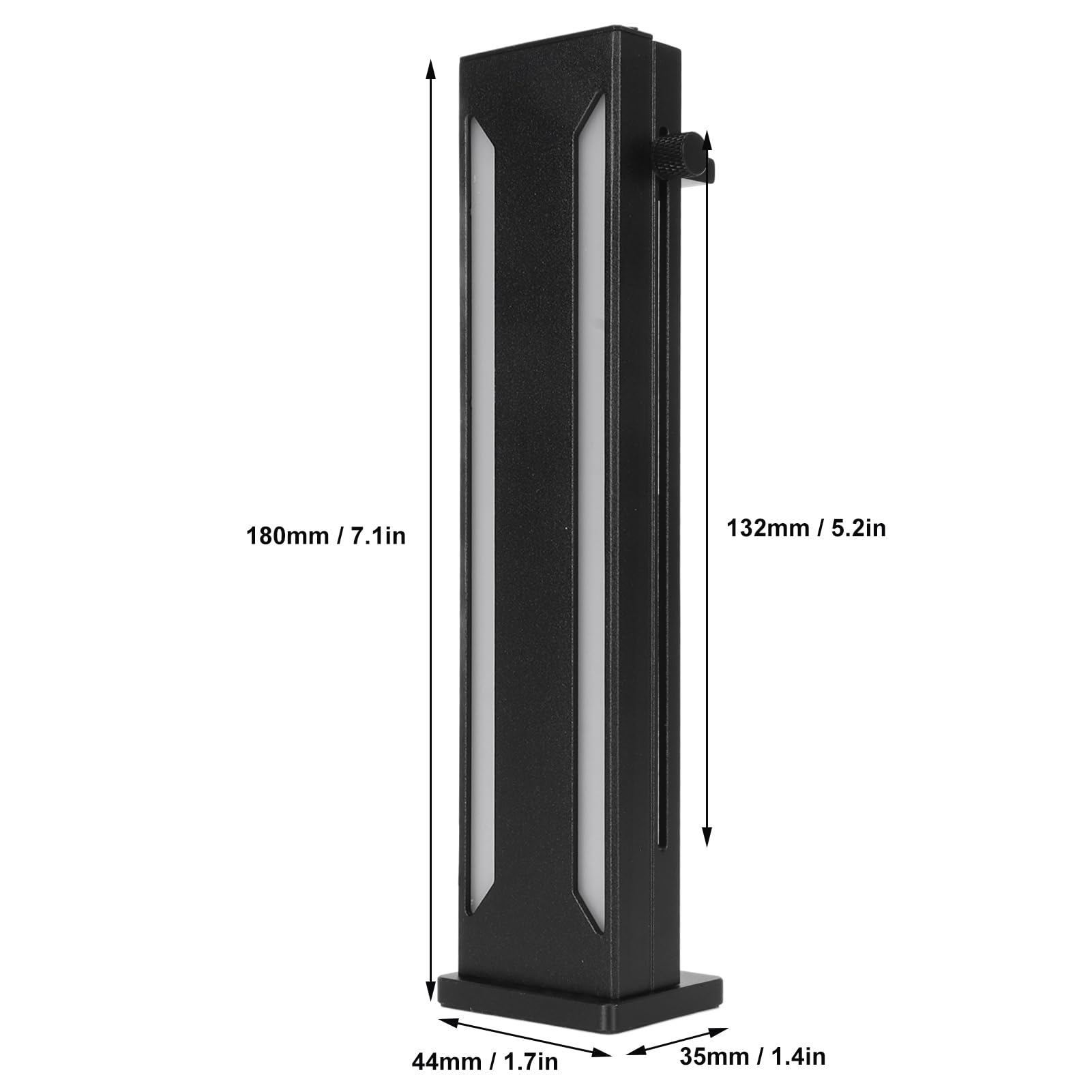 Staffa di Supporto GPU ARGB Base Magnetica in Lega di Alluminio Supporto GPU Regolabile Scorrevole per Scheda Grafica Desktop Forte Supporto per PC da Gioco (Negra)