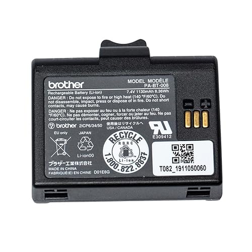 Brother PA BT 008 Batterie d'imprimante Lithium Ion 1130 mAh 8.36 Wh pour RuggedJet RJ RJ 2055WB - vue 3