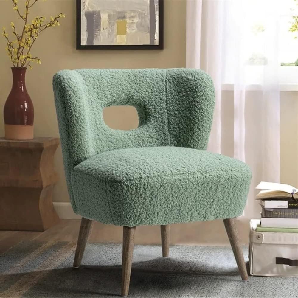 Sleek & Cozy 25.6" Wide Sage Green Lounge Chair Living Room