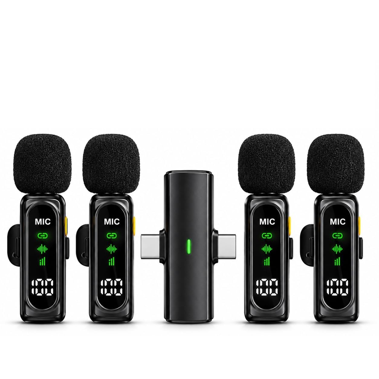 Reliable Wireless Lavalier Microphone for Type-C Smartphones | Dual Mic with Noise Reduction, Plug & Play, Digital Display, Long Battery, 2.4GHz for YouTube, Vlogging, Interview & Live Streaming-image-25