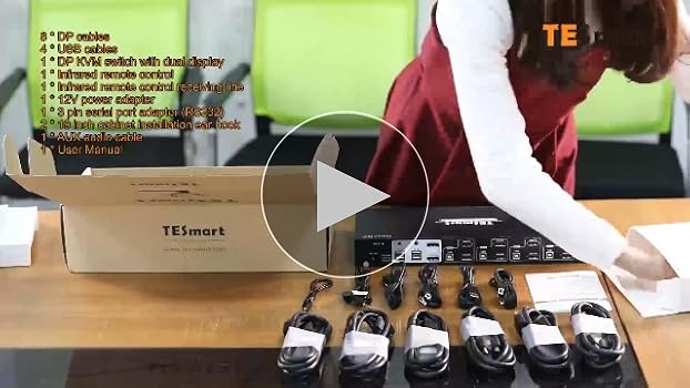 Amazon.co.jp: TESmart KVMスイッチ 4入力2出力 DisplayPort 4ポート