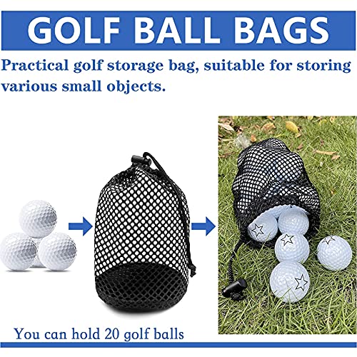 XSMSGO Golf Ball Retriever for Putter,3-Prong Golf Ball Grabber Picker Upper,with Golf Mesh Bag for Golf Accessories Golf Gift for Men(3 Pack) - Thumbnail 4
