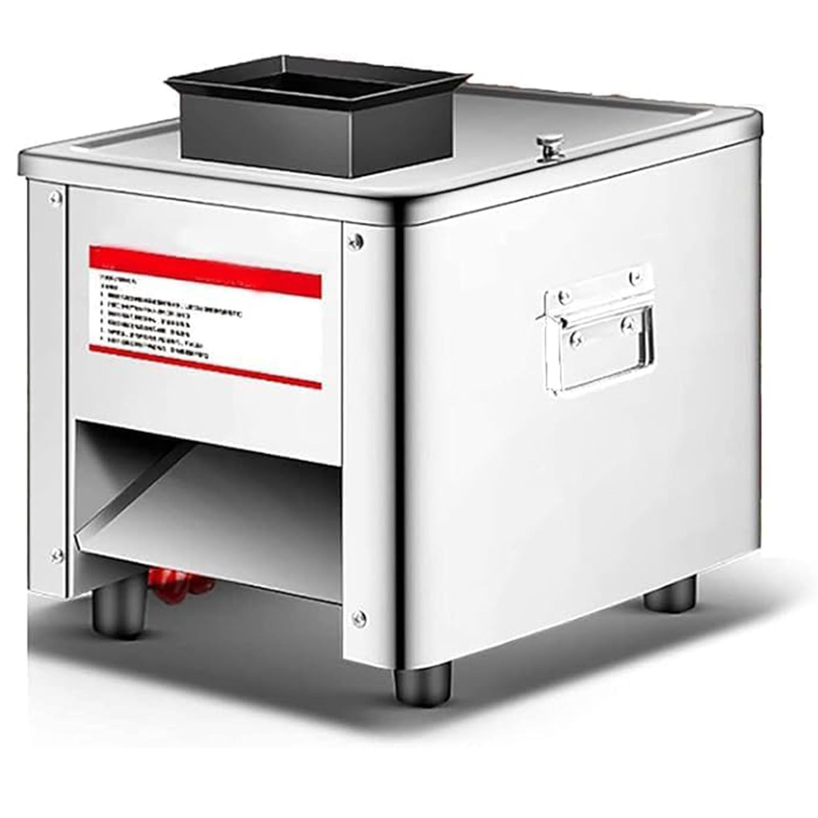 PtaTritious Machine Cube Shredded Meat, Meat Cutter Machine,440lb/h Capacity, 310r/min, Commercial Fresh Meat Slicer Shredded,Used for Meat Cheese Bread Vegetables 7.0mm