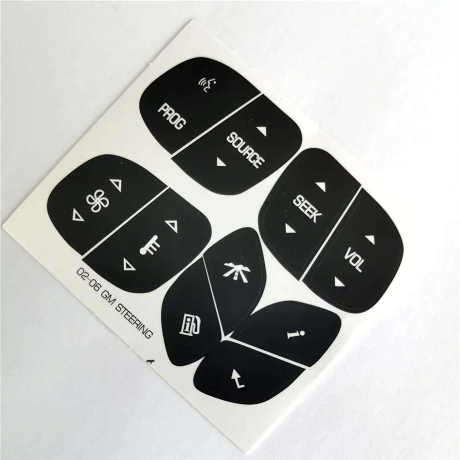 Button Decal Compatible with Chevrolet for Silverado for 1500 2500 3500 2003 2004 2005 2006 Car Steering Wheel Button Repair Stickers Decals Kit Accessories