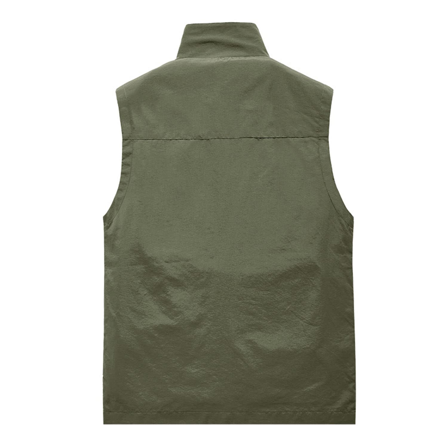 Chaleco para Hombre Sin Mangas con Multibolsillos Chaleco Casual para Exteriores Chaleco Multifuncional para Pesca Senderismo Fotografía Chaqueta Transpirable De Secado Rápido