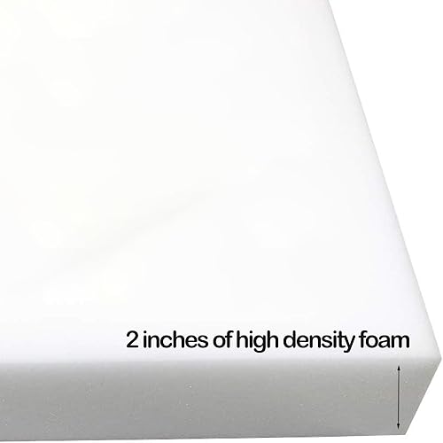 Miniatura 3 de Foamma Cubrecolchón de alta densidad de 2 x 36 x 72 pulgadas, para camión, cámper, caravana, litera de alta densidad, fabricado en Estados Unidos,