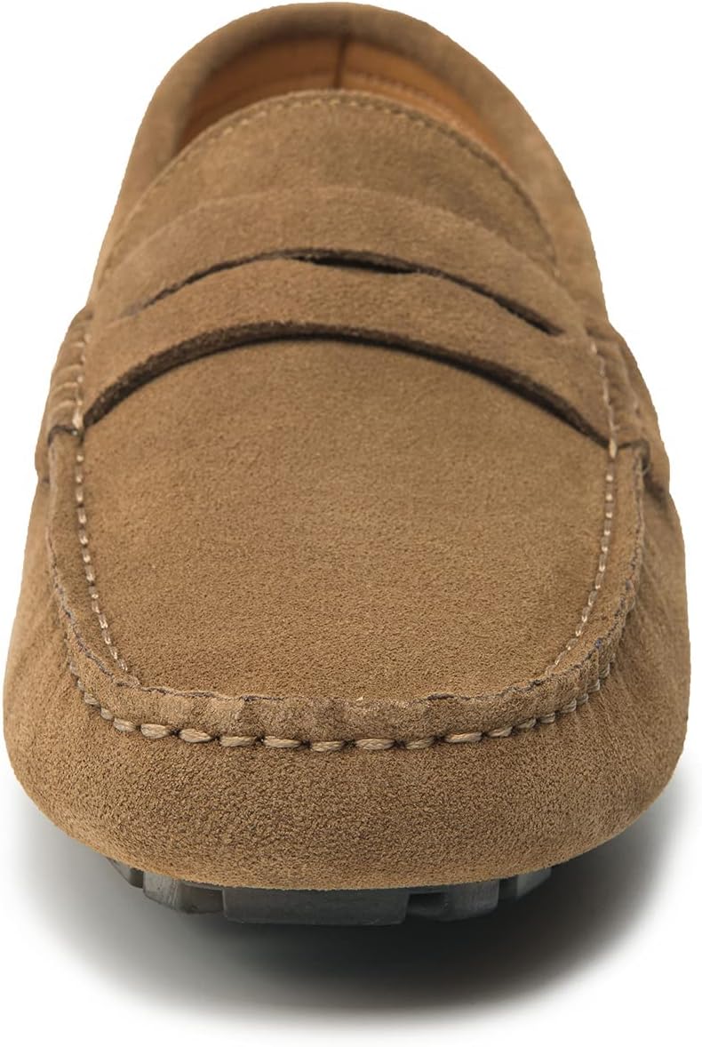 Go Tour Men's Penny Loafers Moccasin Driving Shoes Slip On Flats Boat Shoes - Image 7