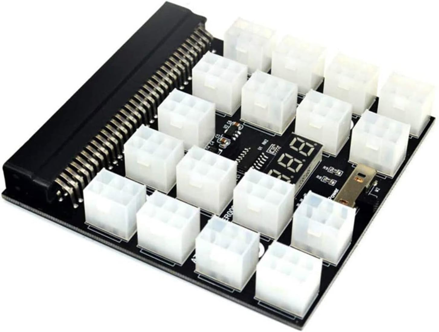 CZKE 12V PCI-E 12/17x 6 Pins Power Adapter Server Power Supply Breakout Board for HP 1200W 750W PSU Server GPU BTC Mining (Color : 12 x 6 pin)