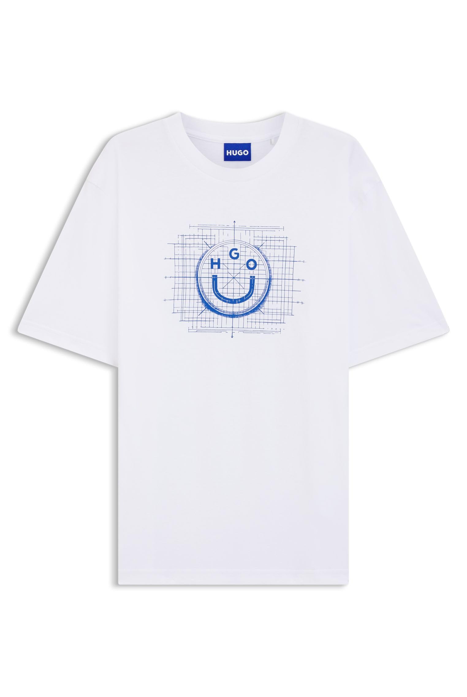 HUGO Herren Namerix T-Shirt aus Baumwoll-Jersey mit Logo-Artwork