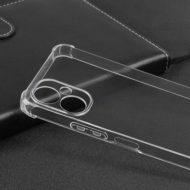 Image of Bumper || Transparent || Edge to Edge Protection Back case Cover for Poco M4 5G - Transparent