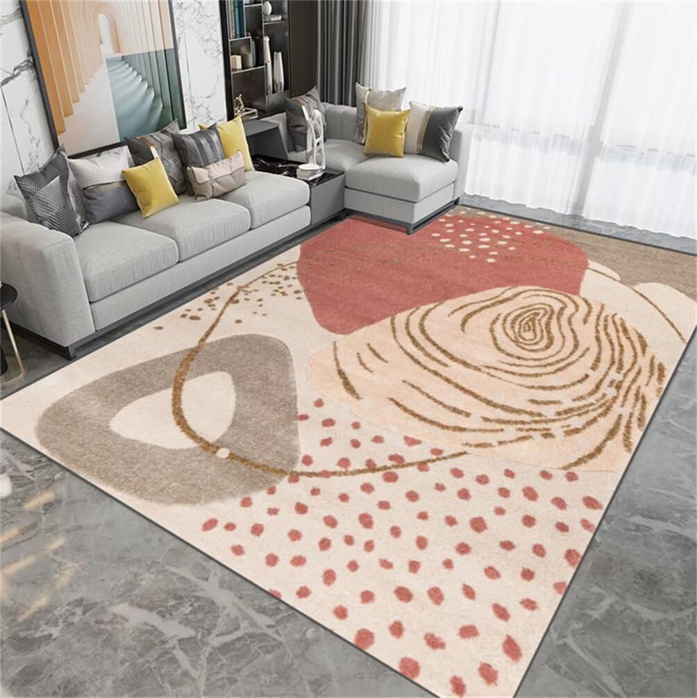 Tapis anti-acariens pour chambre de bébé rouge et hypoallergénique lavable en machine