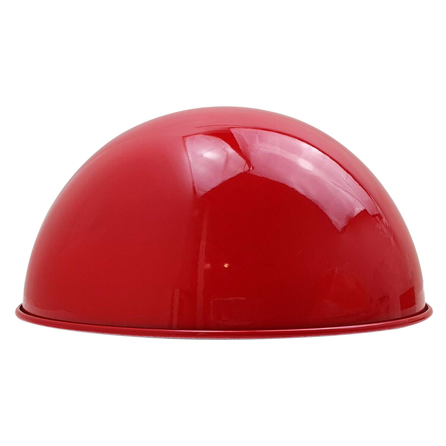 LEDSone Industrial Ceiling Light Shades,30cm Easy Fit Retro Metal Dome Pendant Light Lampshade for Bedroom, Kitchen (Free Reducer Plate) (Red)