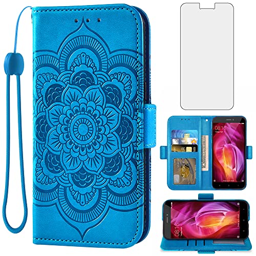 Asuwish Compatible with Xiaomi Redmi Note 4/4X Wallet Case and Tempered Glass Screen Protector Leather Flip Credit Card Holder Stand Cell Accessories Phone Cover for Redme Note4 Note4X Women Men Blue Asuwish Compatible with Xiaomi Redmi Note 4/4X Wallet Case and Tempered Glass Screen Protector Leather Flip Credit Card Holder Stand Cell Accessories Phone Cover for Redme Note4 Note4X Women Men Blue