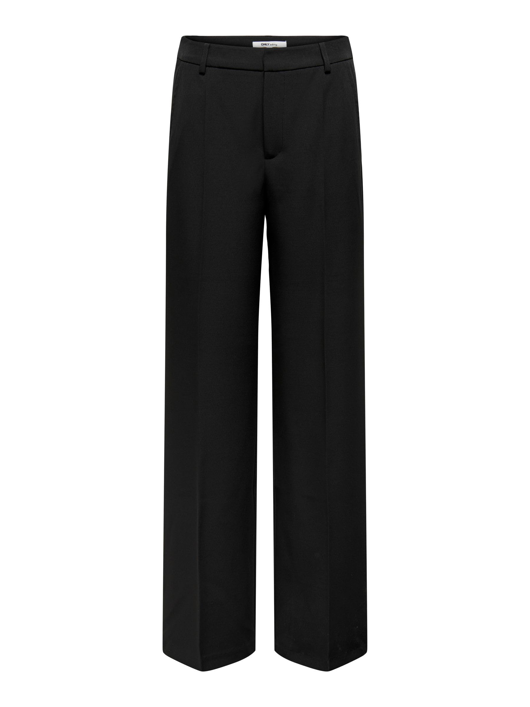 ONLY Womens Onlberry Hw Wide Pant TLR Shorts, Black, 36/32