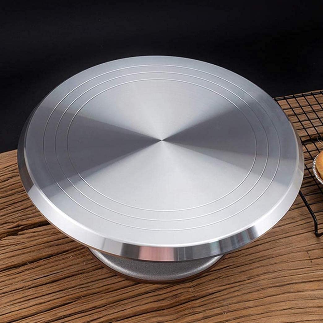 Gramofon do ciasta stojak na ciasto srebrne ciasto obrotowy stół dekoracyjny metalowy stojak na ciasto artykuły do pieczenia babeczek deserów tortownica