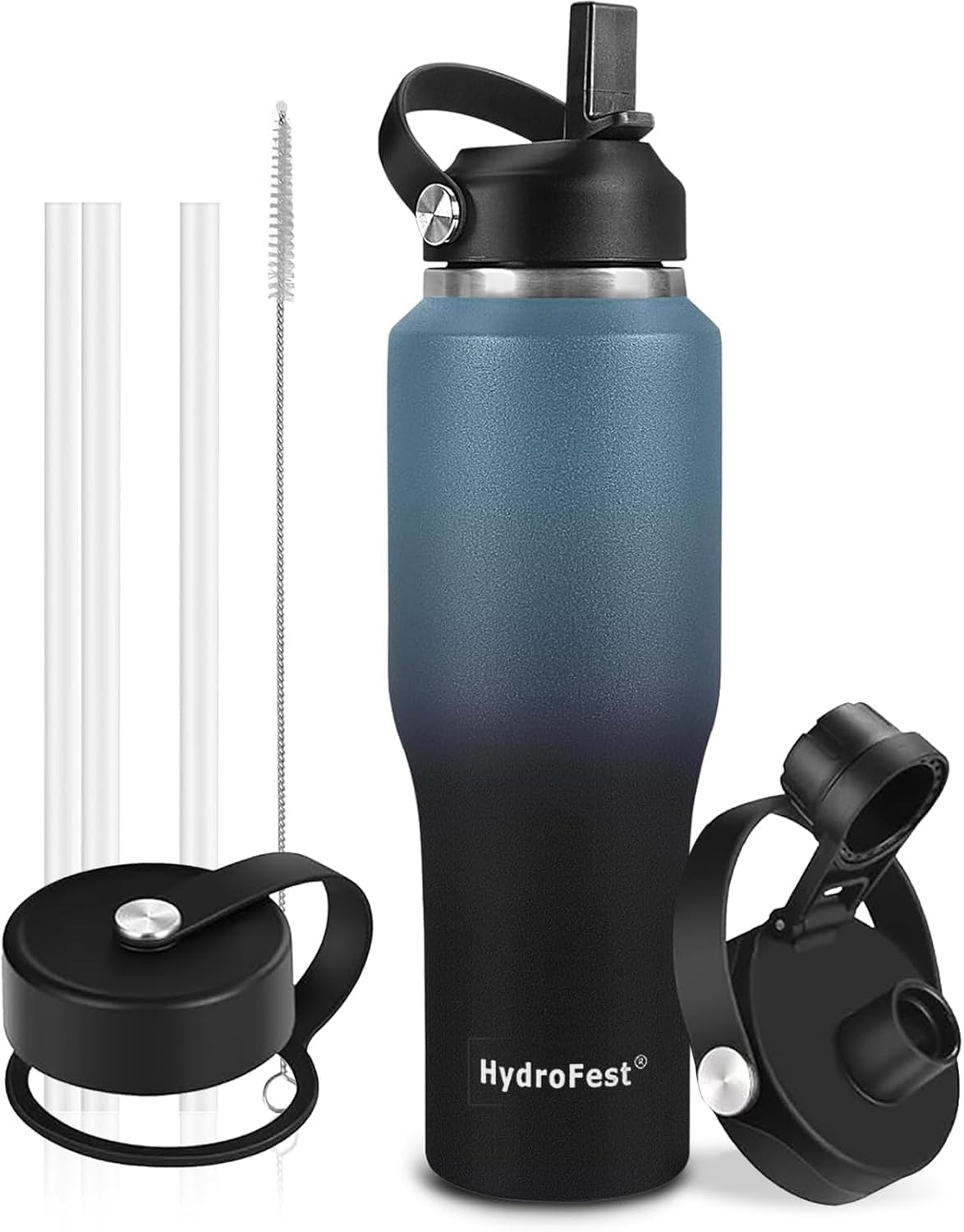 32oz Water Bottle Insulated with Straw Leak Proof Water Bottles Mens Water Bottle Stainless Steel for Gym Hiking
