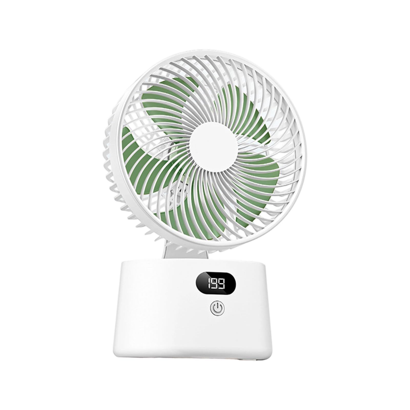 NRVTRE Individual Desk Fan Low Design USB Rechargeable Cooling Fan Suitable for Bedroom Offices Adjustable Speed