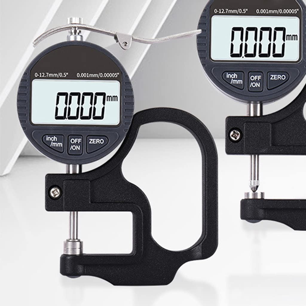 Jauge d'épaisseur numérique portable 0,5 pouce/12,7 mm .00005"/0,001 mm pouce / métrique électronique