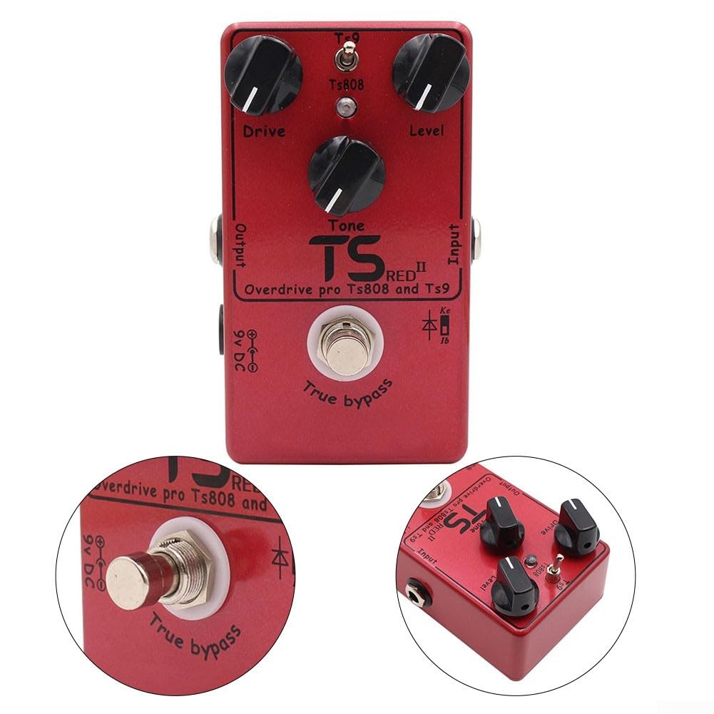 Overdrive Booster Pedal para ts Red II Dual Mode Metal Overdrive