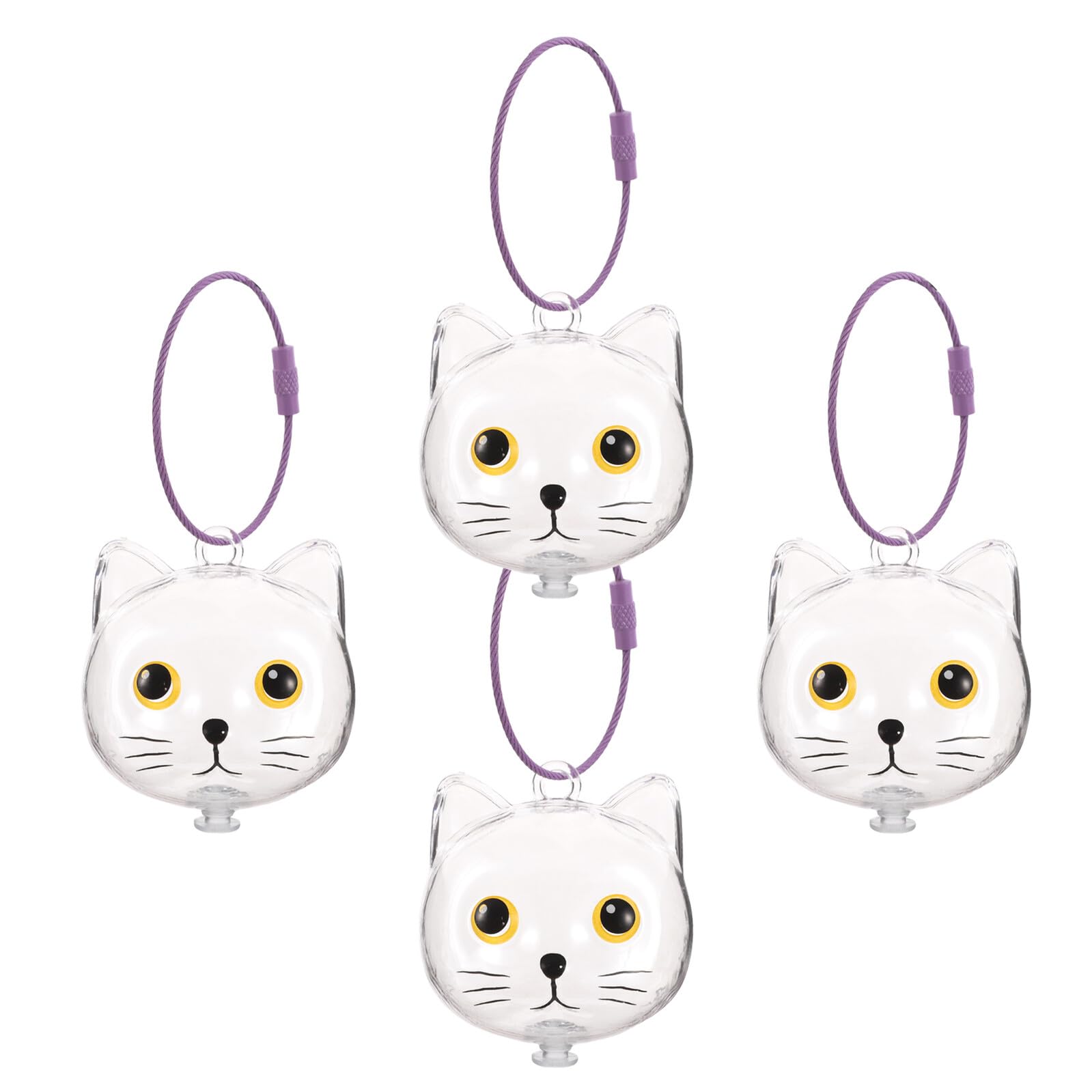 Colgante de Recuerdo de Pelo de Gato Ideal para Guardar Recuerdos de Mascotas con 4 Piezas