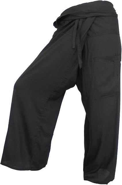 Original from einfachklever Fisherpant Fisherman Pant ** black ** Pants Yoga Wrap Sport Thailand Thai Long