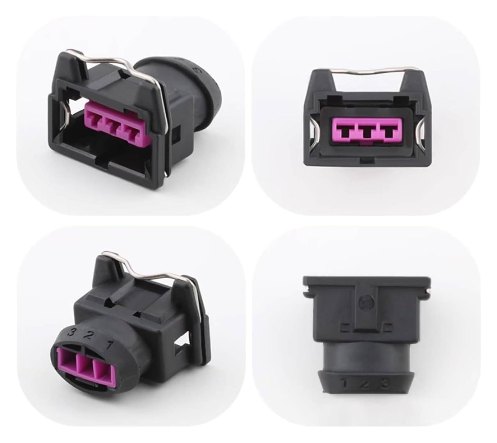 Kfz-Kabelverbinder, 3-polig, Kfz-EV1, elektrischer Kabelverbinder, schwarz, männlich, weiblich, 443906233, Autowartung(3p female male,20 sets)