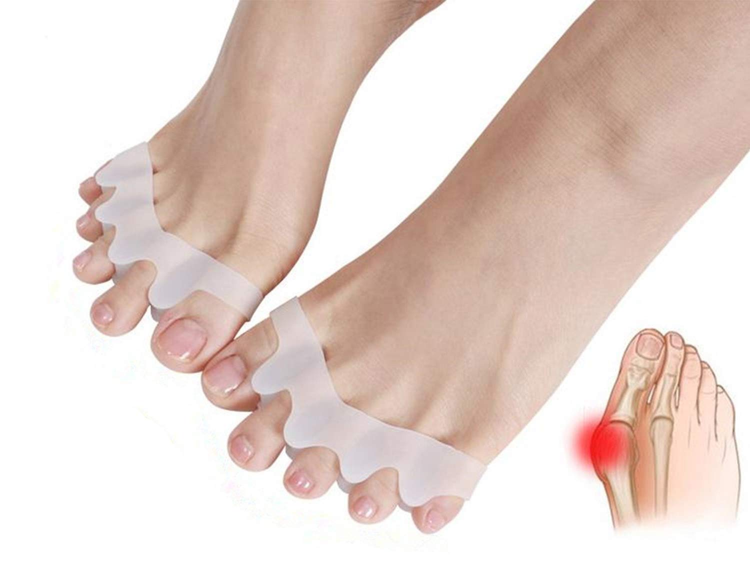 Buy Gel Toe Separator Rubber Toe Stretchers Toe Spacers Used for