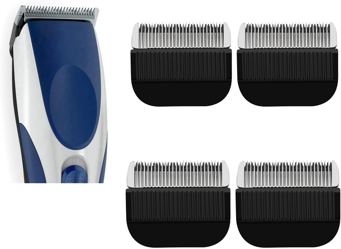 Professional Detachable Replacement Blade,Compatible For Wahl,79434 / 9649P / 9549 Hair Clipper/Trimmer Runs Smoothly(4pcs)