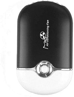 Yimart Personal Fans USB Mini Fans Eyelash Fans Dryer Fans Portable Rechargeable Electric Bladeless USB Mini Air Conditioning Refrigeration Blower Dryer Fan For Eyelash Extension (Black)