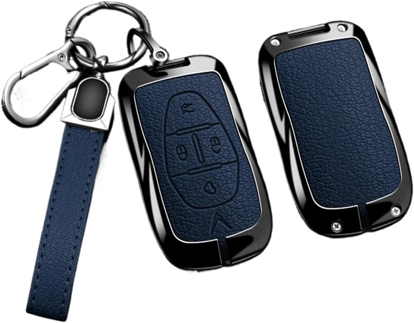 Zinc Alloy Leather Car Key Cover Shell Fob Vinfast VF3 5 6 7 8 9 31EV 32EV 33EV LUX A2.0 SA2.0 V8 Accessories(A -1)