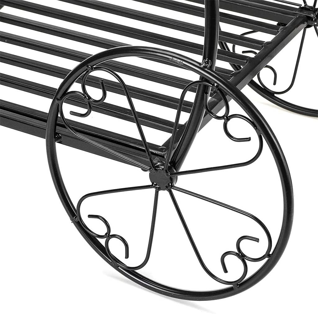 Multi-tiers Flower Plant Holder Stand Rack Metal Plant Stand Balcony Garden Flower Plant Stand(D)