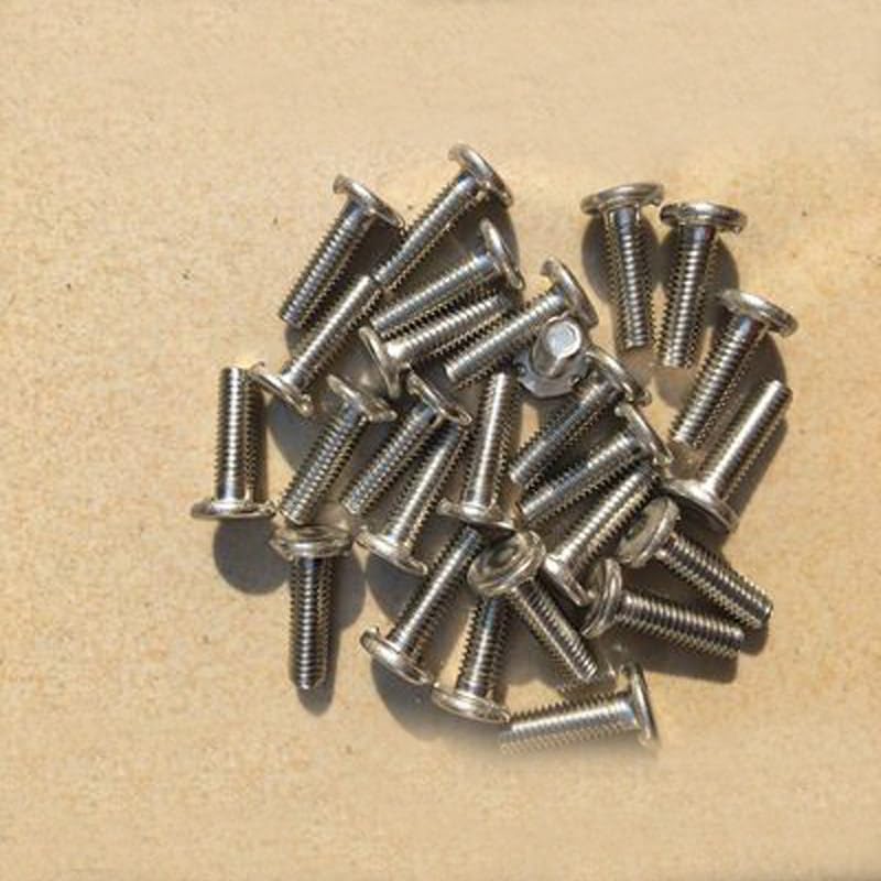5pcs M8 Three-Point Welding Studs Connecting Screws High Temperature Resistance Durable spot Welding Screws Stainless Steel - (Size: M8X30mm)
