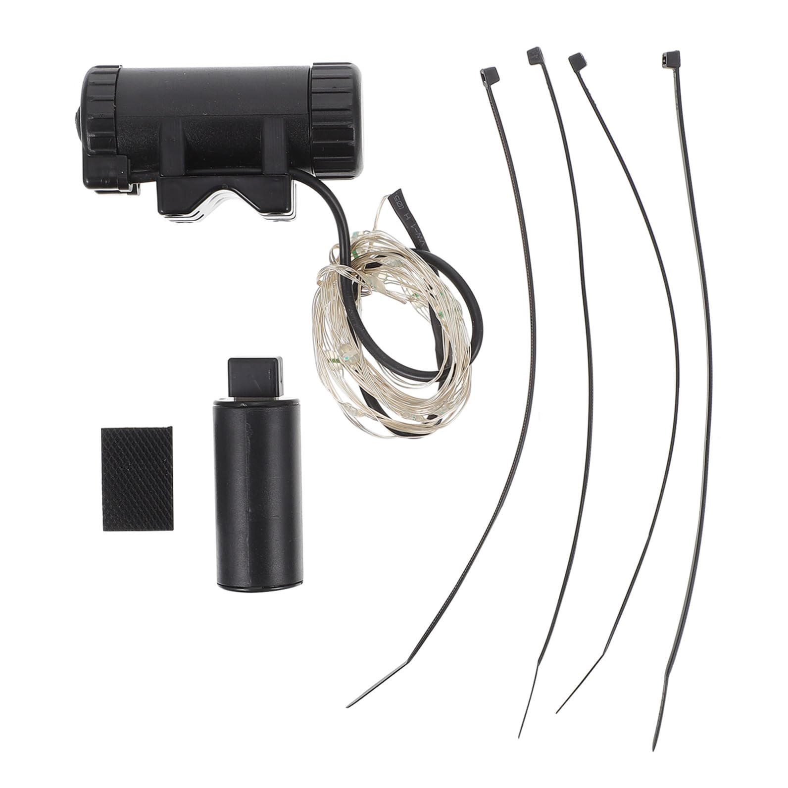 Toddmomy lumière de Pneu lumière LED Feux LED Pile Rechargeables LED Lights Lumière USB Signal réflecteurs Scooter Cycle dirigé Lampe à Rayons lumières étanches Abdos Black