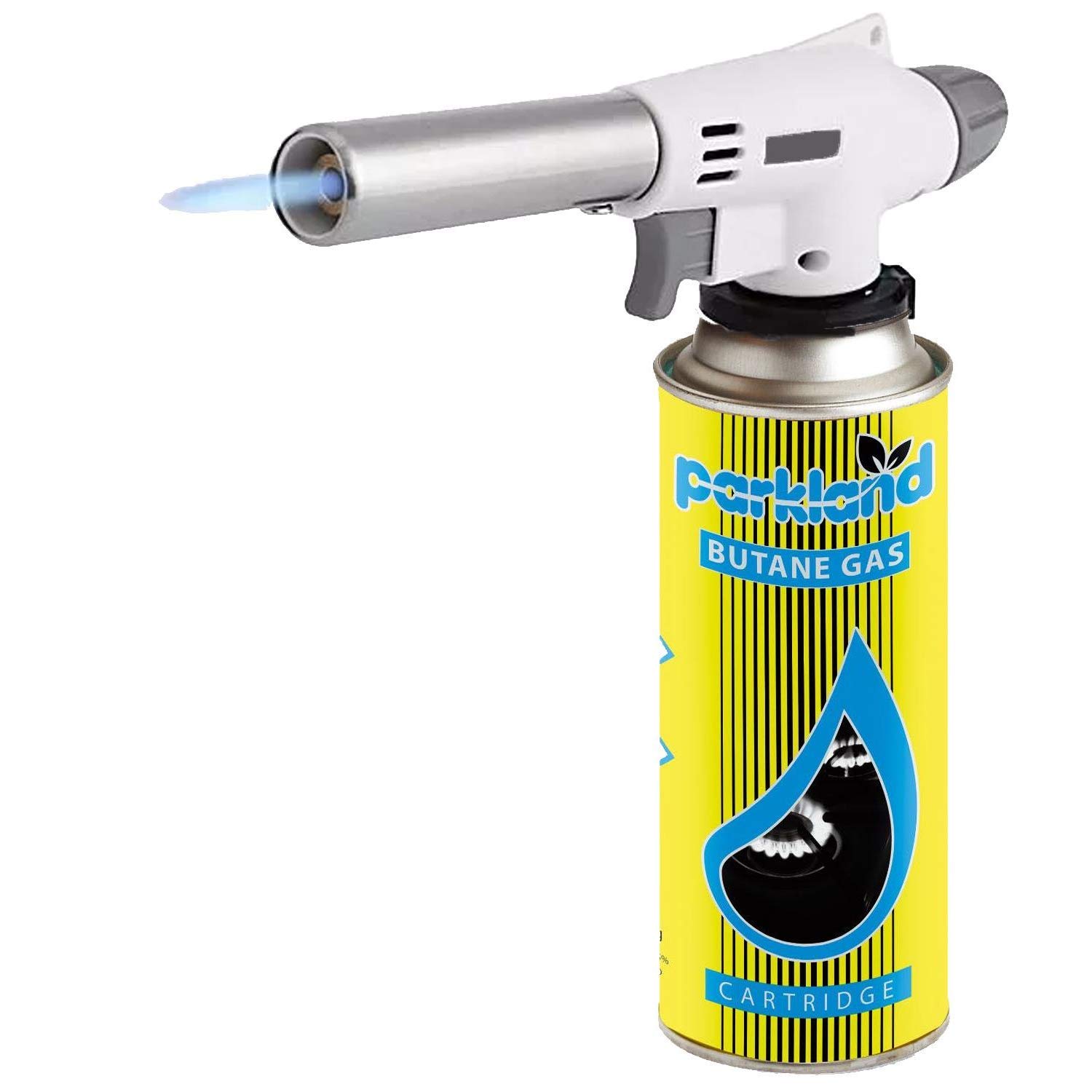 Greenfields Silver Greenfields® Blow Torch Butane Flamethrower Weed Burner Bbq Camping Cooking Welding Soldering Diy Tool (Torch Only)