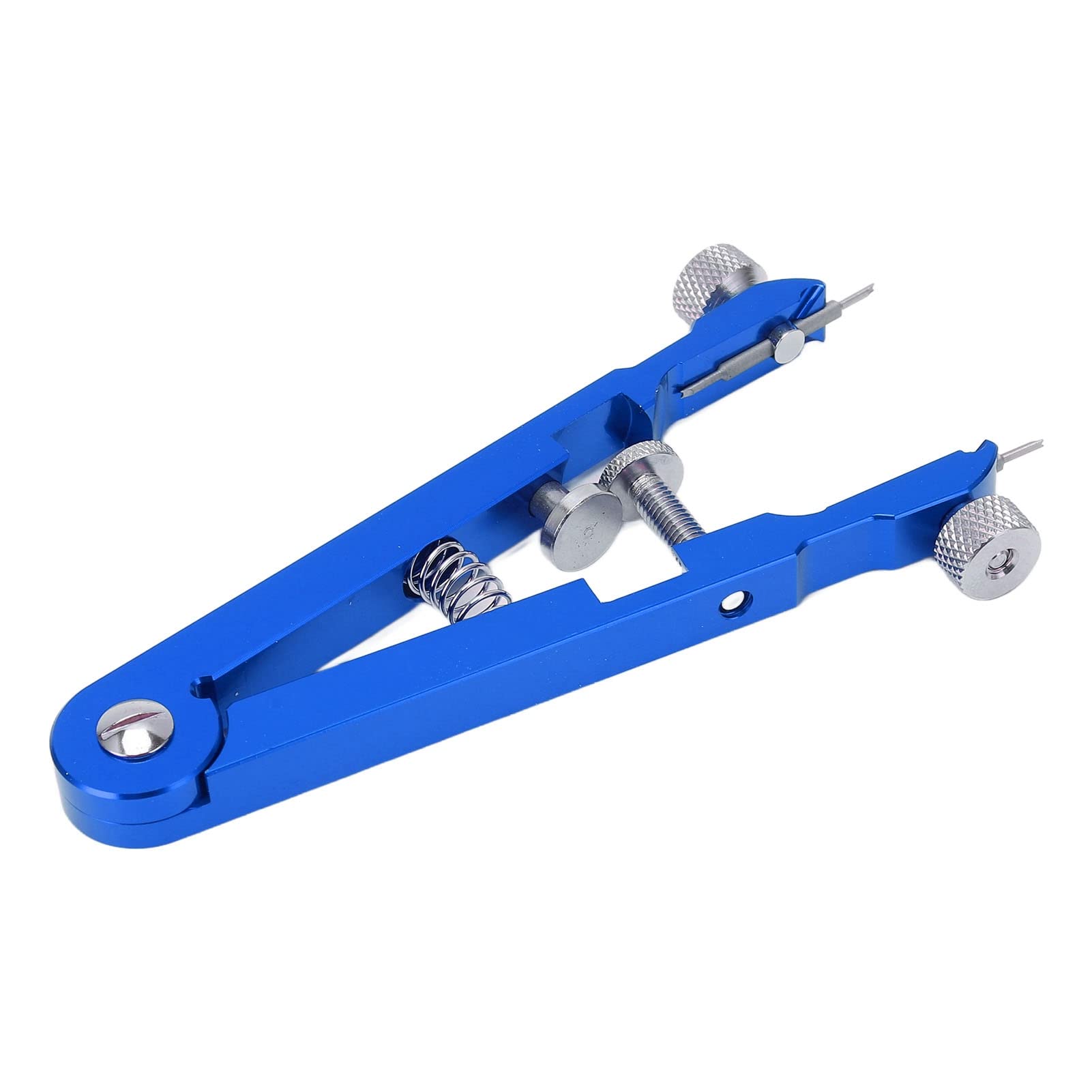 Cocoarm Pince à Barre à Ressort de Montre Pince à Barre à Ressort en Alliage d'aluminium avec 6 Broches de Pointe Outil de Retrait de Bracelet de Montre en Forme de V pour Les Horlogers Réparateurs