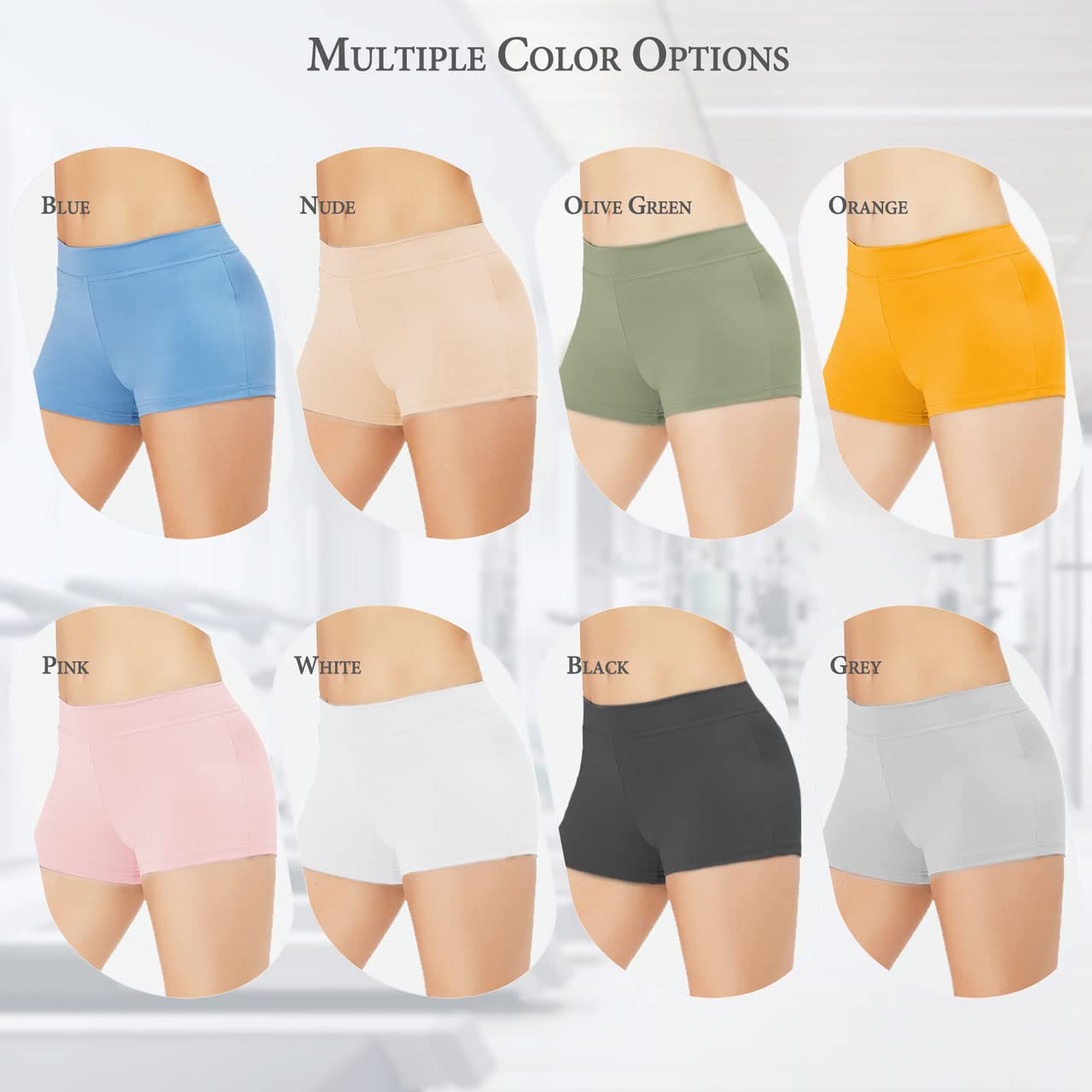 SUPRNOWA Pantalones cortos de baile de elastano y elastano de talla baja para niñas y mujeres