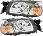 For Subaru Forester Headlight 2005 Driver and Passenger Side Headlamp Assembly Replacement