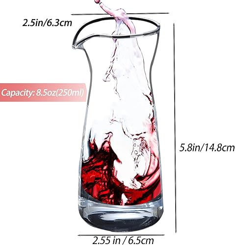 Vista 14 de Inevoc - Decantador de vino, paquete de 6 unidades individuales, mini jarras de vino, jarras individuales pequeñas, jarra de vino, jarra pequeña