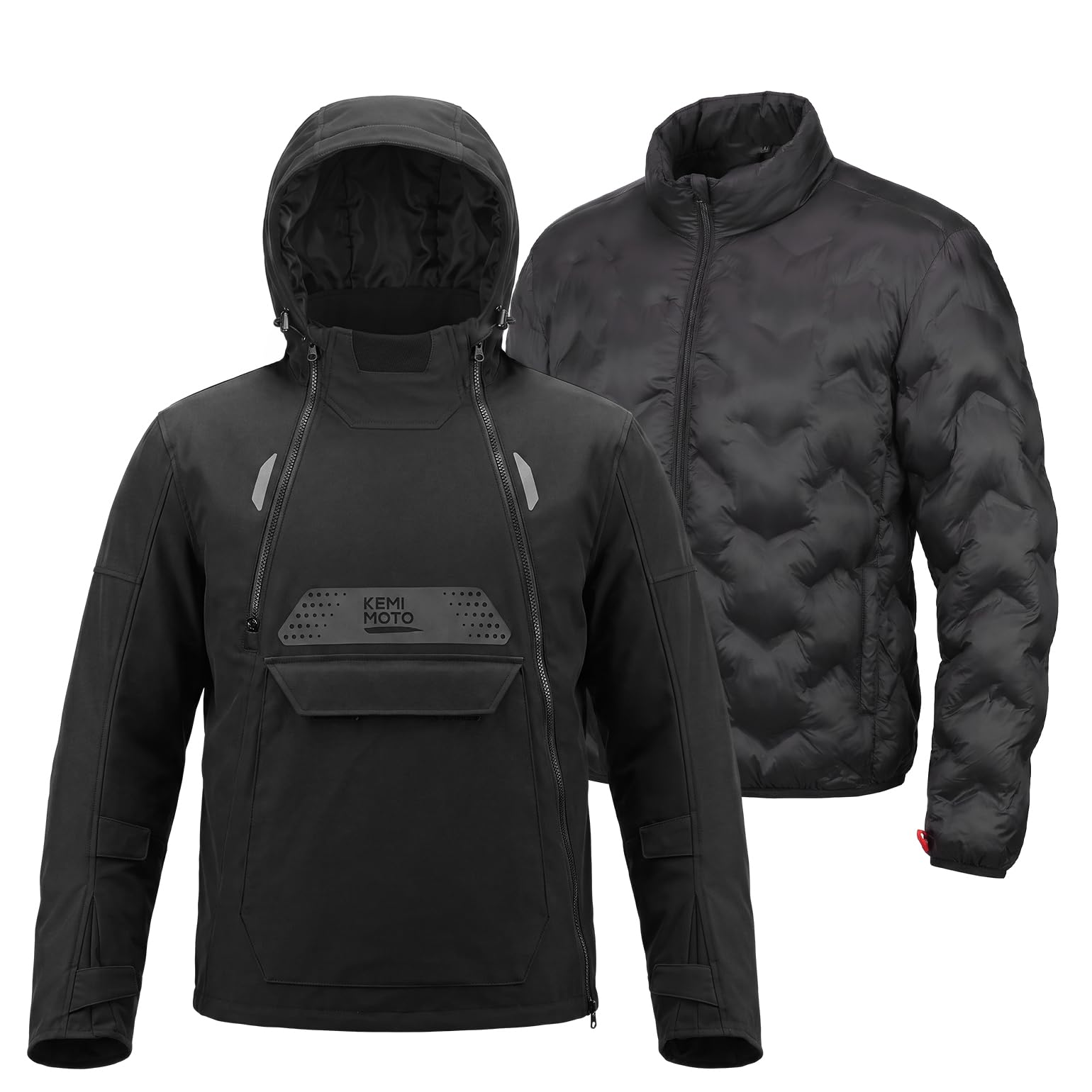 Winter 3-in-1 Motorcycle Jacket for Men with Detachable Liner