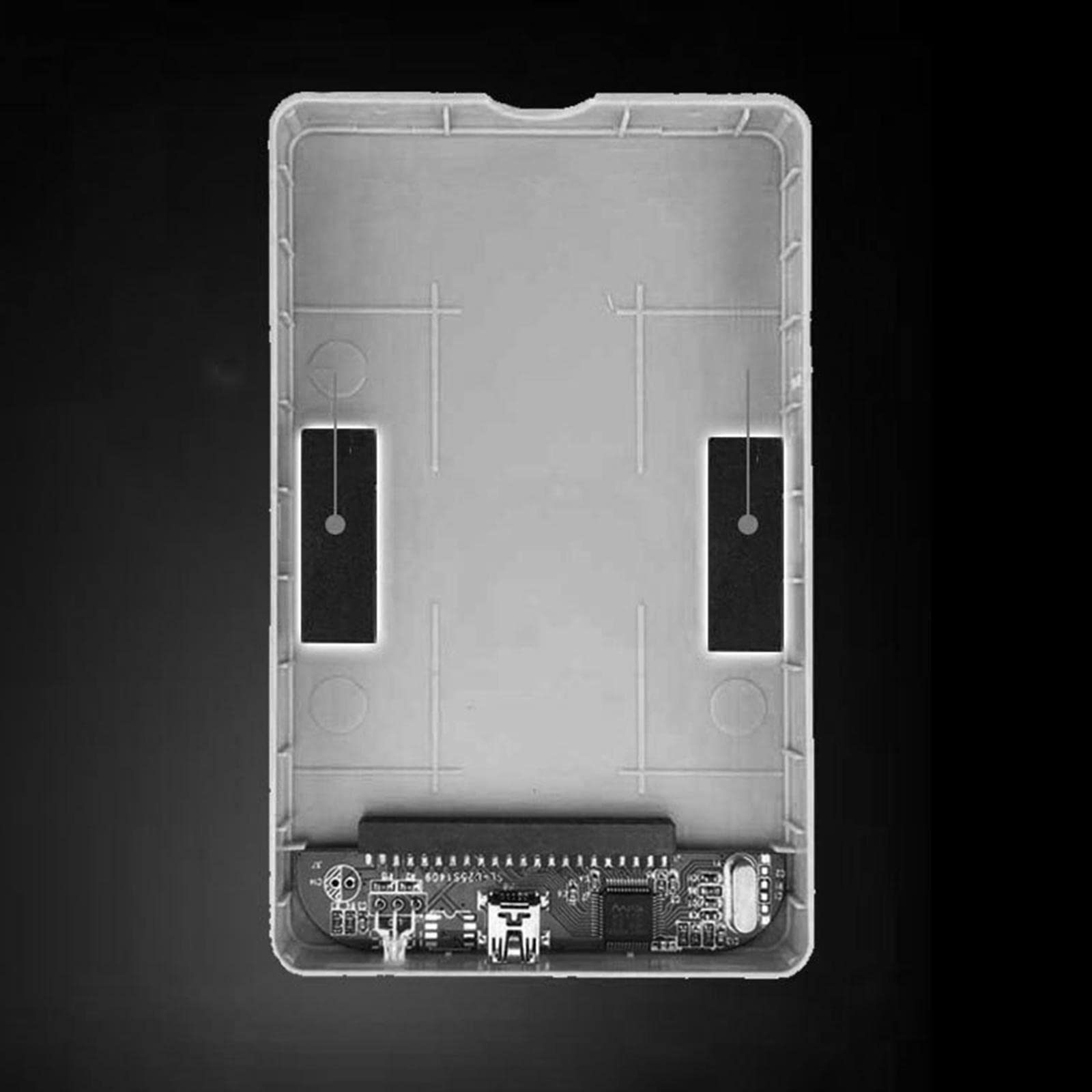 CALANDIS Portable External Hard Drive USB 2.0 2Tb for Laptop for Mac White