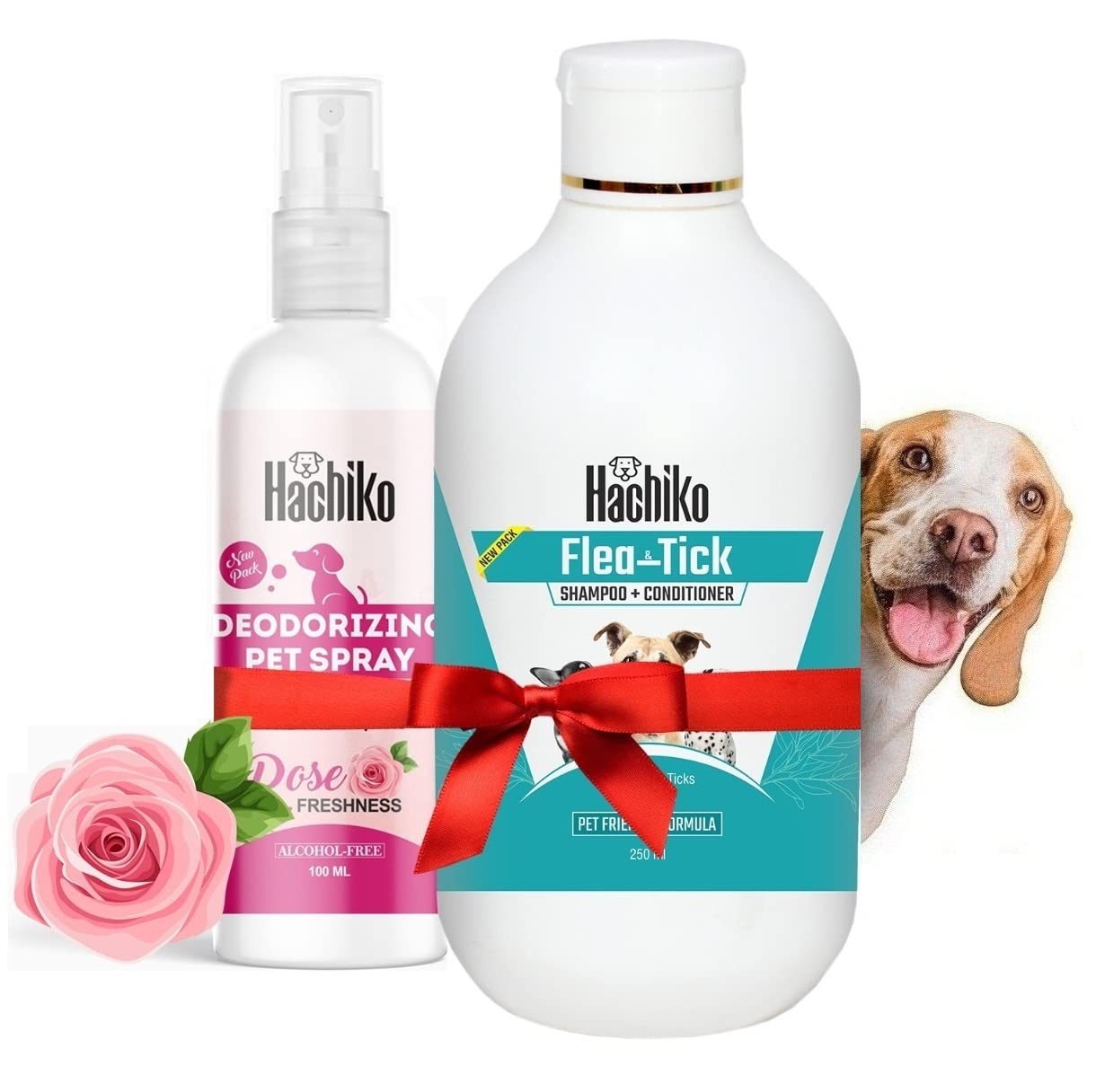 Hachiko (Combo of 2) Dog & Cat Shampoo Flea-tick Conditioner Shampoo Anti-Bacterial & Anti-Fungal Dog & Cat Shampoo 250 ml + Dog Deodorant Natural Body Spray Perfume 100 ml (B09WJLCYW5) Amazon Price History, Amazon Price Tracker