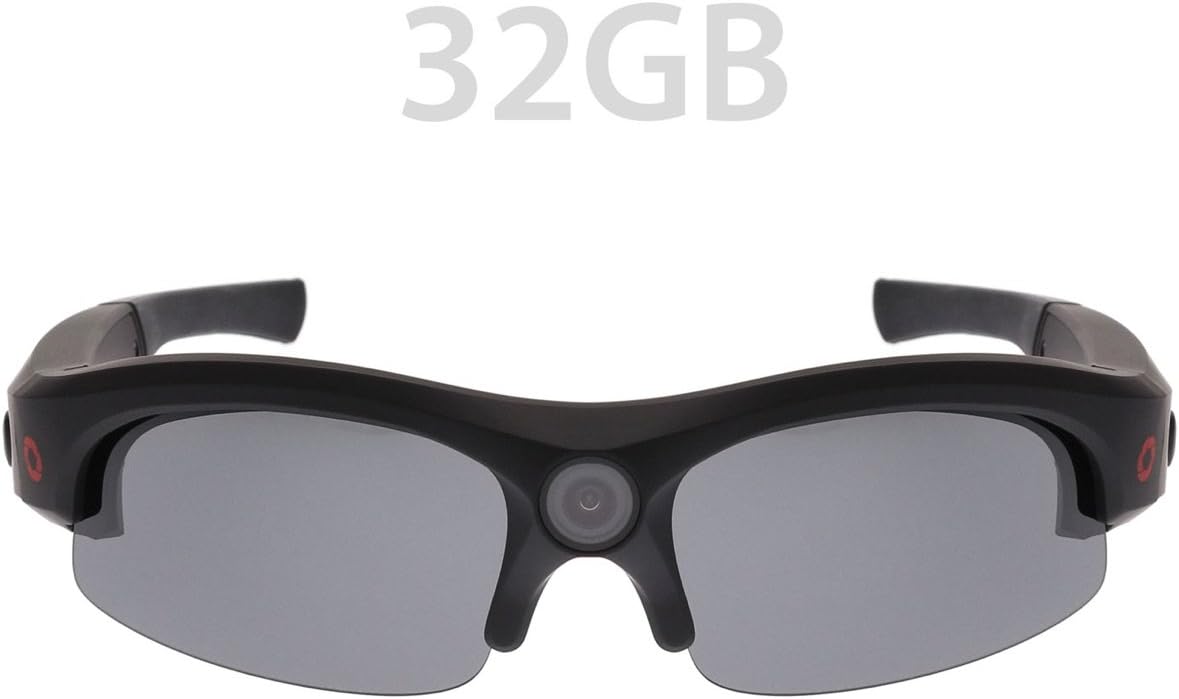 iVUE Horizon 1080P HD Camera Glasses Video Recording Sport Sunglasses DVR Eyewear (1080P @ 30fps, 720P @ 60fps, Wide Angle), 32GB