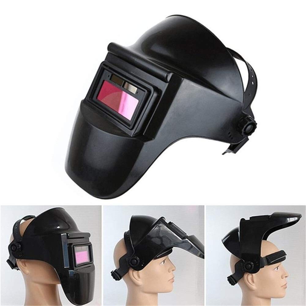 Mascara de Soldar, Careta para Soldar Máscara de soldadura eléctrica Casco de oscurecimiento de soldadura Rango ajustable de la lente for la máquina de soldadura