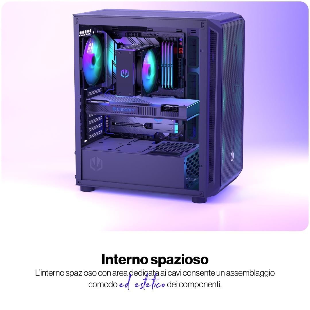 Antec NX500M ARGB: Case Mini-Tower M-ATX Con Vetro Temperato, 3 Ventole ARGB Incluse, Flusso D'aria Ottimizzato E Supporto Radiatori Fino A 360mm