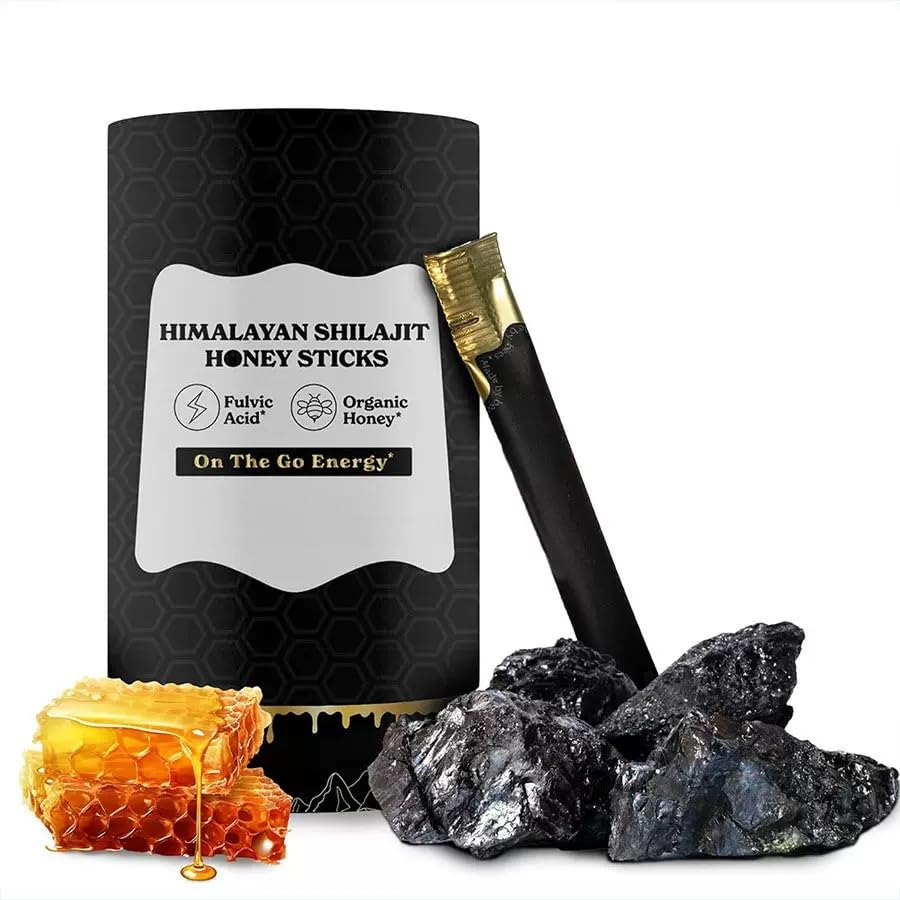 Bâtonnets de miel de shilajit pur de l'Himalaya, soutien immunitaire
