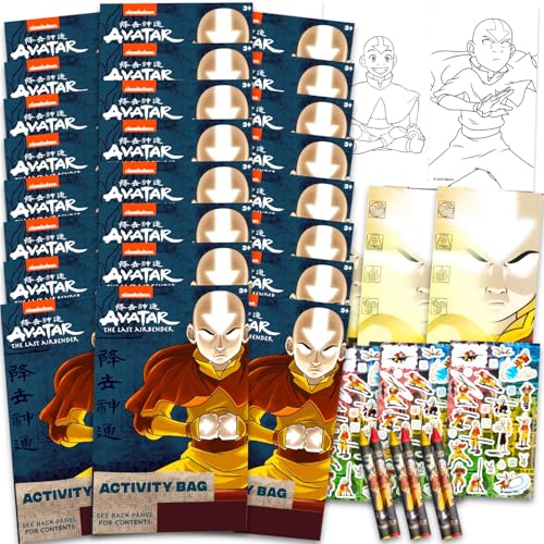 Avatar the Last Airbender Party Favors Kids Bundle - 24 Mini Activity Packs