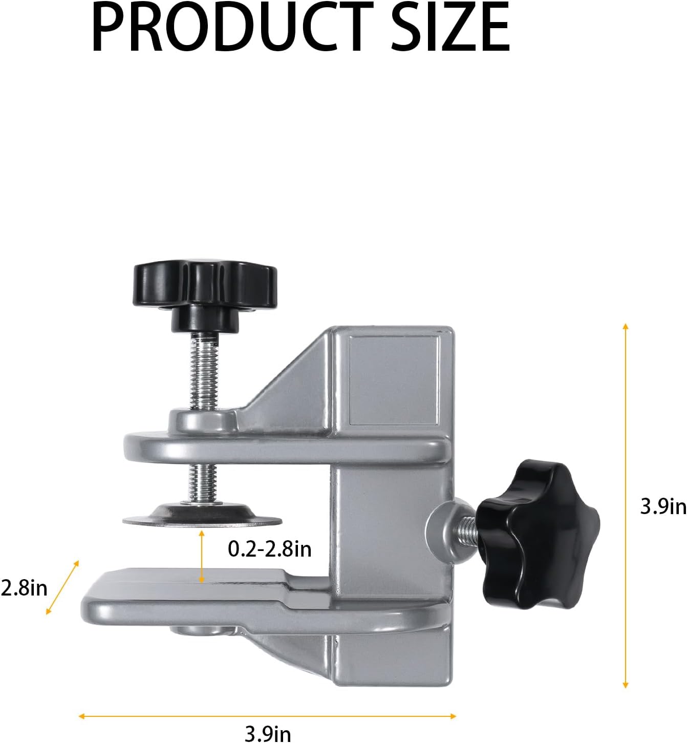 Pet Grooming Table Clamp, Aluminum Adjustable Grooming Table Holder, Dog Cat Hair Dryer Clamp Clip Holder for Pet Grooming or Barber Shops, 23x23mm